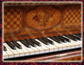 closeup piano keys